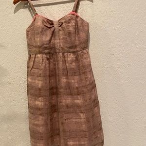 Loft pink linen dress